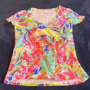 Lilly Pulitzer Vibrant Multicolor Women's Top